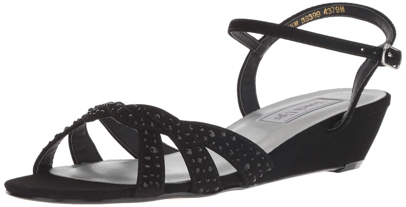 Touch Ups Women's Lena Sandal, black, 5 M US